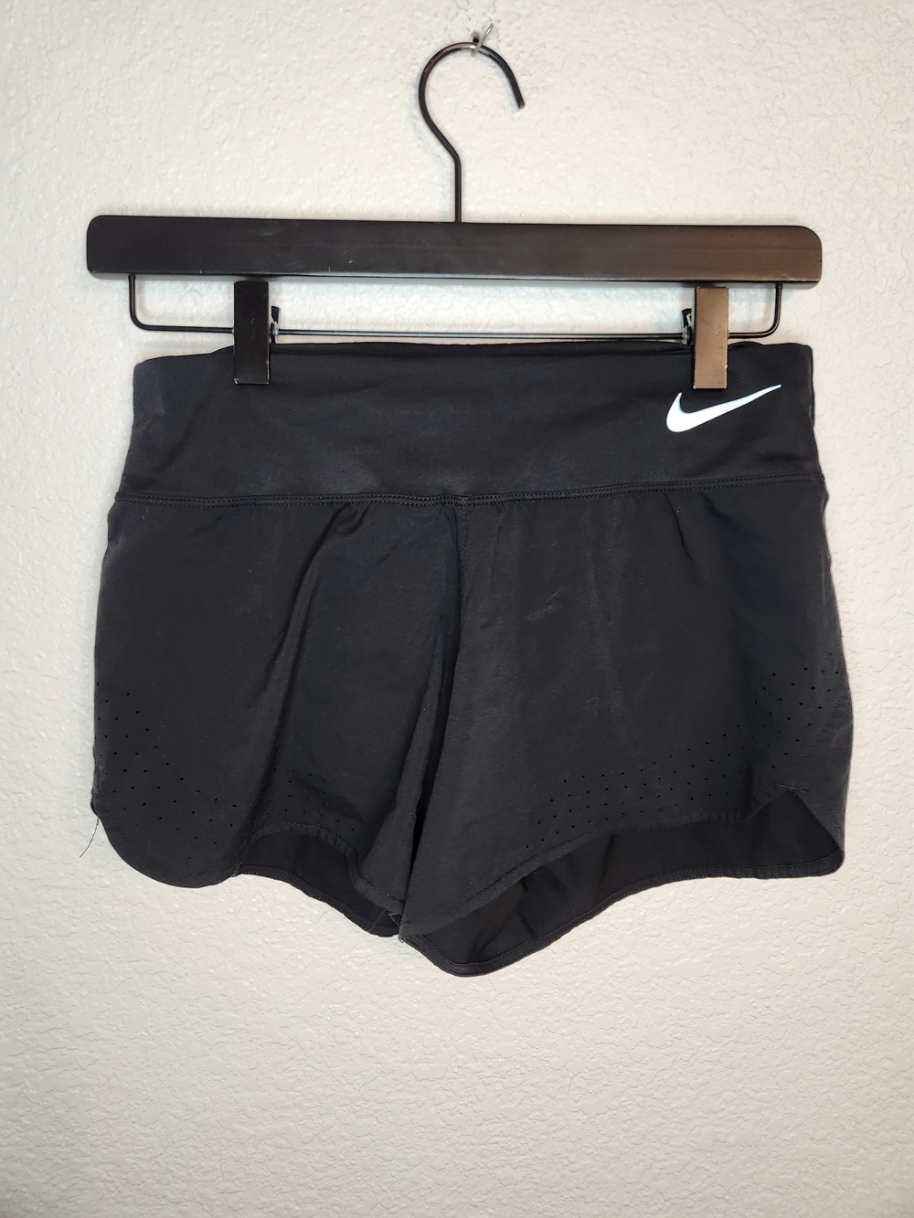 Nike Women's Black Running Shorts with Swoosh S